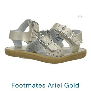 Footmates Ariel Soft Gold Leather Sandals